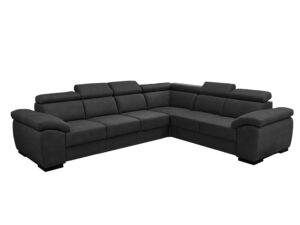 Canape d angle reversible grand confort et style chic avec appuis-tete reglables collection PETRA