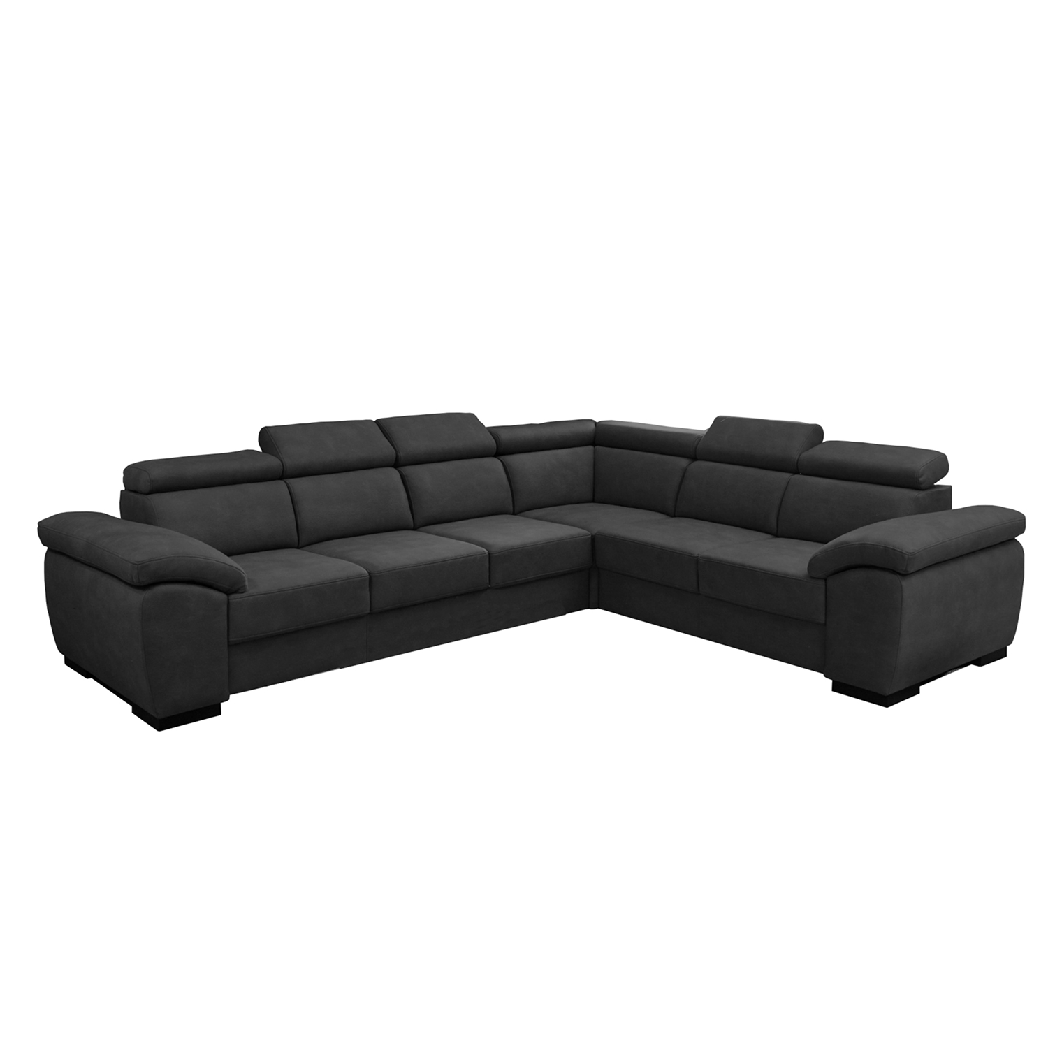 Canape d angle reversible grand confort et style chic avec appuis-tete reglables collection PETRA